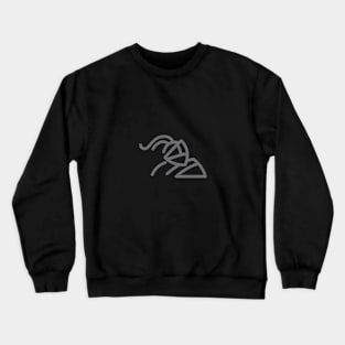 simple monoline knight Crewneck Sweatshirt